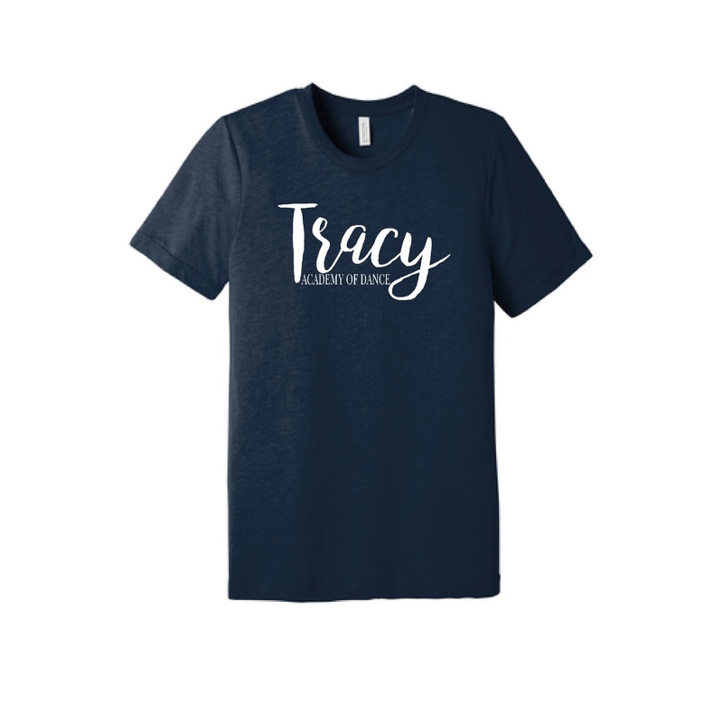 Tracy Academy of Dance Bella Canvas Tshirt – Navy