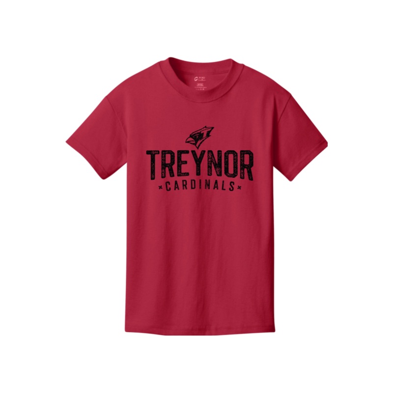 Treynor Wrestling Port & Company – Youth Core Cotton Tee. PC54Y