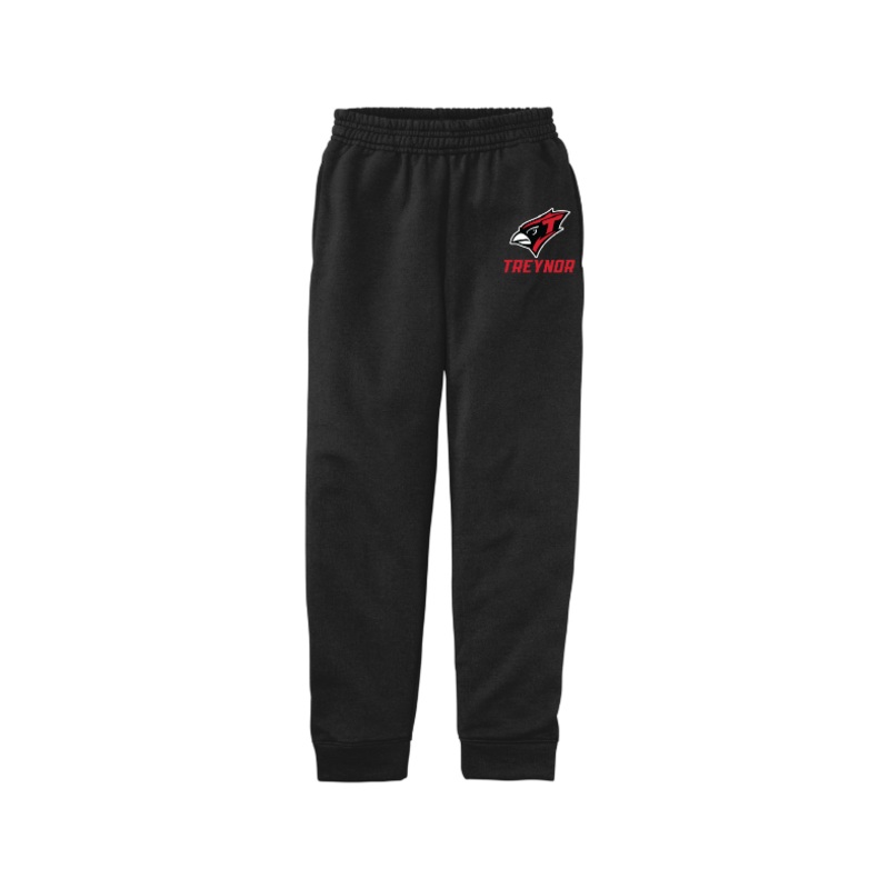 Treynor Wrestling Port & Company Youth Core Fleece Jogger. PC78YJ