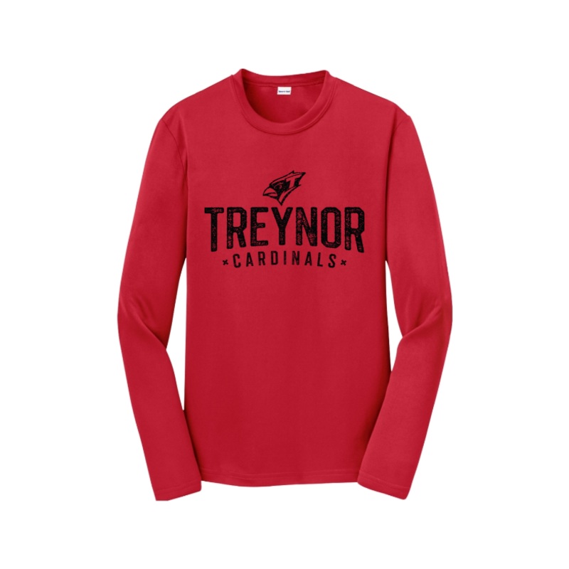 Treynor Wrestling Sport-Tek Youth Long Sleeve PosiCharge Competitor Tee. YST350LS