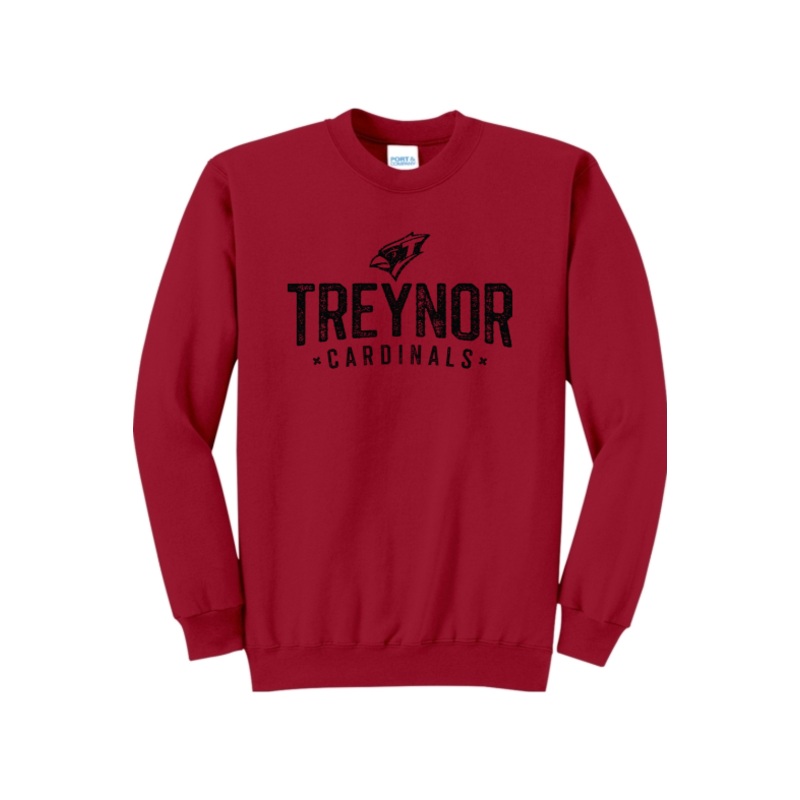 Treynor Wrestling Port & Company – Core Fleece Crewneck Sweatshirt. PC78