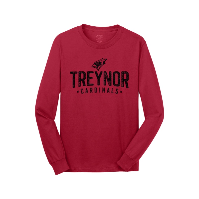 Treynor Wrestling Port & Company – Long Sleeve Core Cotton Tee. PC54LS