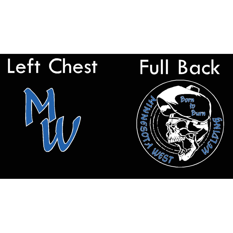 Minnesota West Welding Skull Port & Co Core Blend Tshirt