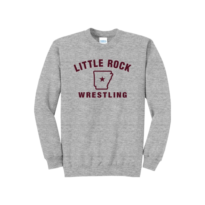 University of Arkansas at Little Rock – Wrestling Port & Company – Core Fleece Crewneck Sweatshirt. PC78