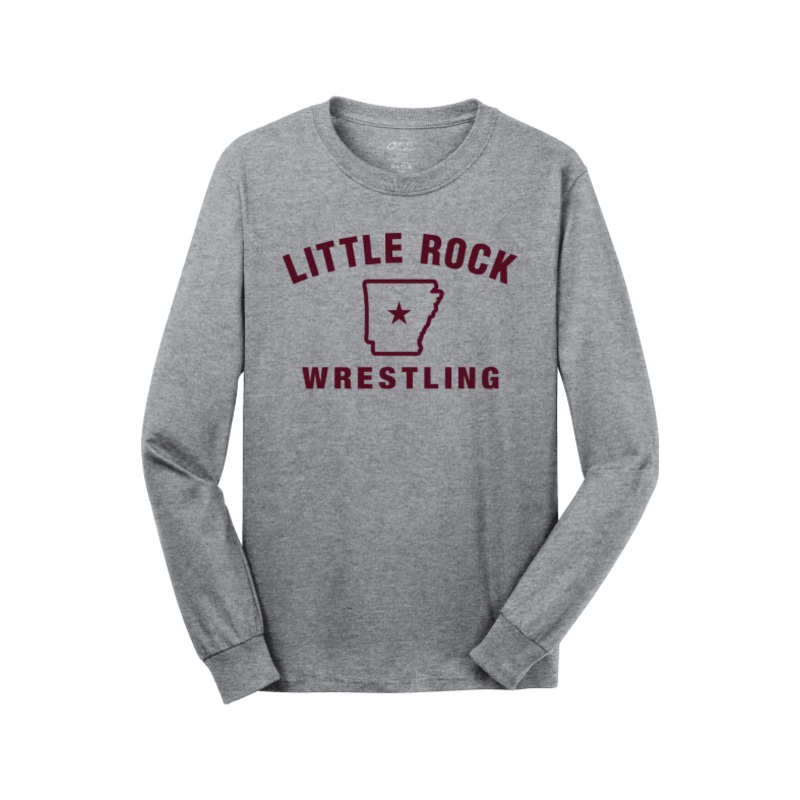 University of Arkansas at Little Rock – Wrestling Port & Company – Long Sleeve Core Cotton Tee. PC54LS