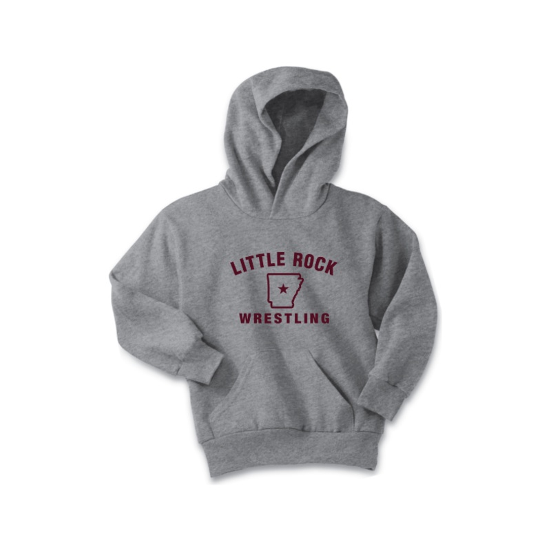 University of Arkansas at Little Rock – Wrestling Port & Company – Youth Core Fleece Pullover Hooded Sweatshirt. PC90YH