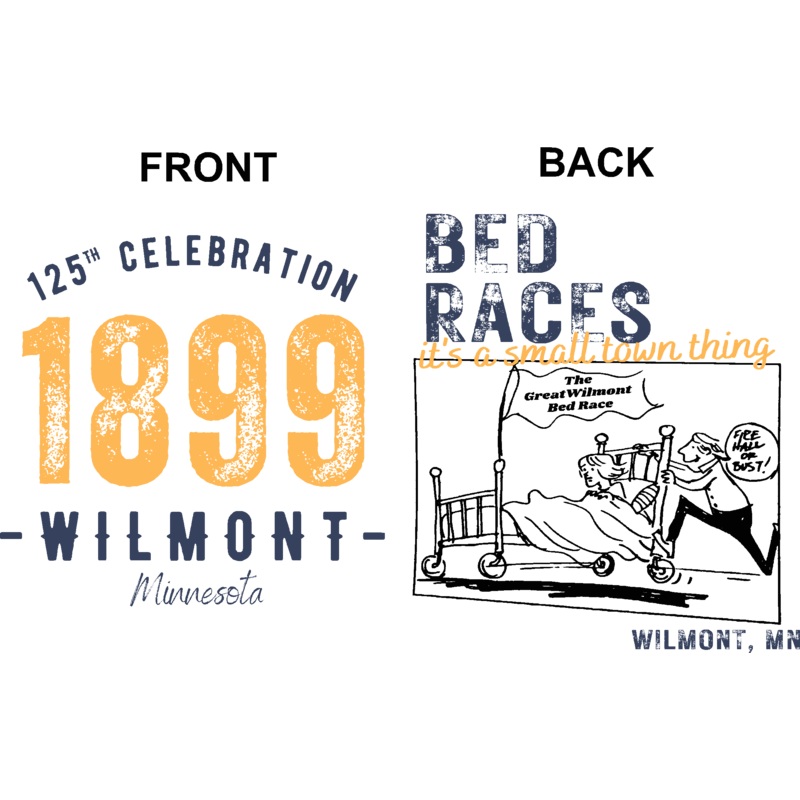 Wilmont 1899 125th Celebration BEDRACE Shirt