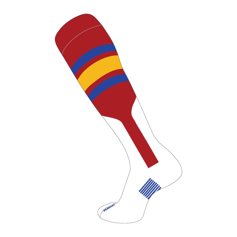 Doubleplay Socks – Two-colored Tri-stripes
