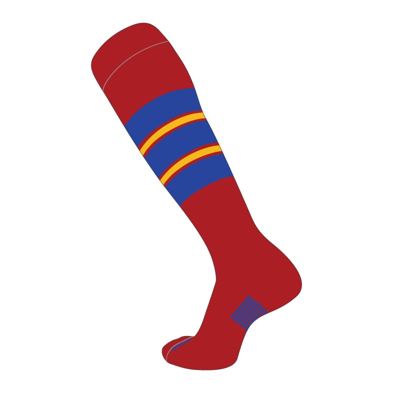 Slugger Socks – Three Patches and Two Stripes
