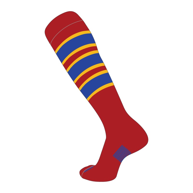 Slugger Socks -Three Patches with Stripes