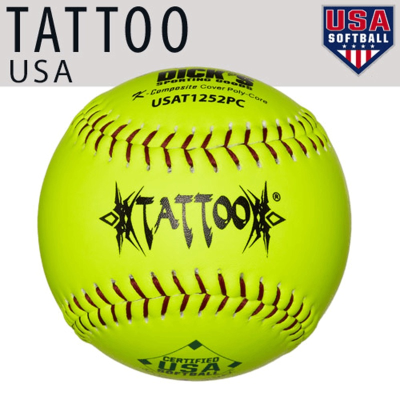 AD Starr Tattoo 52/300 USA/ASA 12 Slowpitch Softballs – USAT1252PC