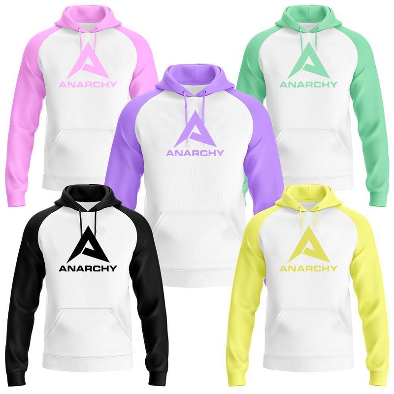 Anarchy New A Logo – Defender Fleece Hoodie – Ladies (White)