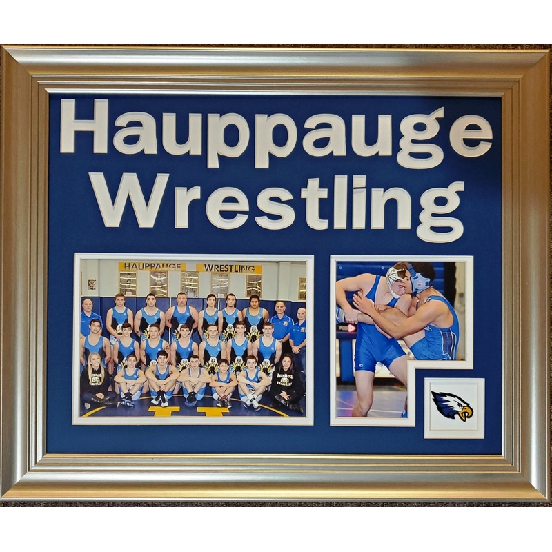 Hauppauge Wrestling Double Panel with Logo