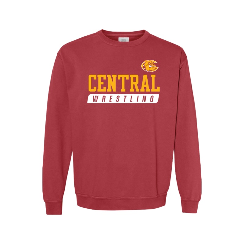 West Allis Central Wrestling Comfort Colors Garment-Dyed Sweatshirt