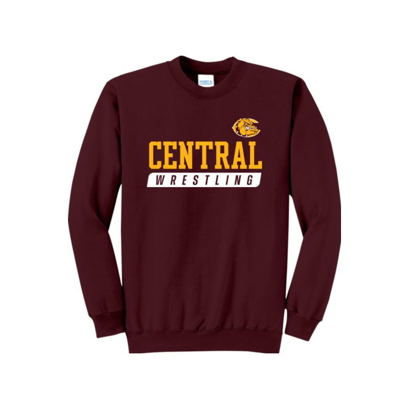 West Allis Central Wrestling Port & Company – Core Fleece Crewneck Sweatshirt. PC78