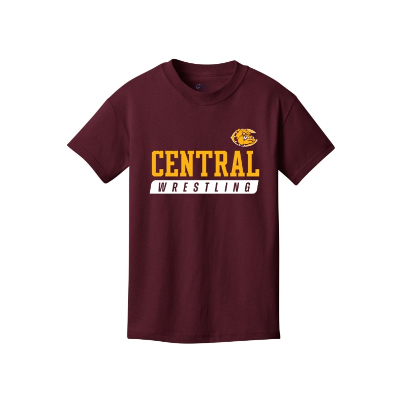 West Allis Central Wrestling Port & Company – Youth Core Cotton Tee. PC54Y