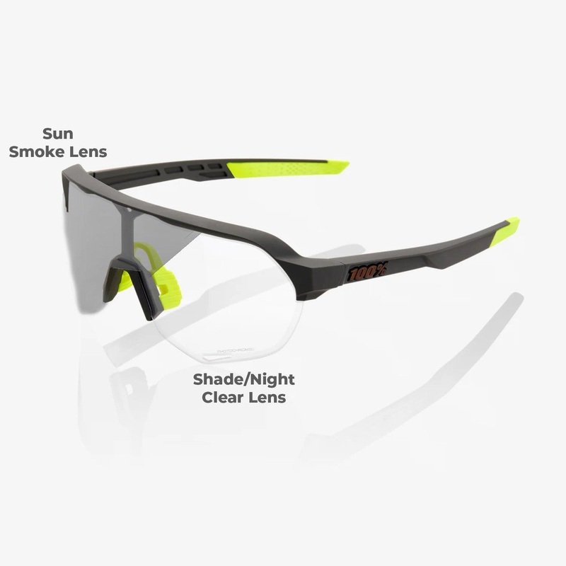 100 Percent Sunglasses – S2 – Soft Tact Cool Grey – Photochromic Lens