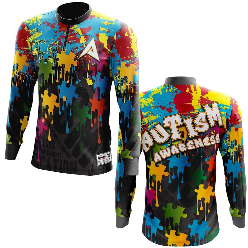 Anarchy Bat Company Long Sleeve Quarter Zip – Autism Awareness