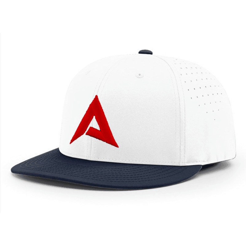 Anarchy CA i8503 Performance Hat – New Logo – White/Navy/Red