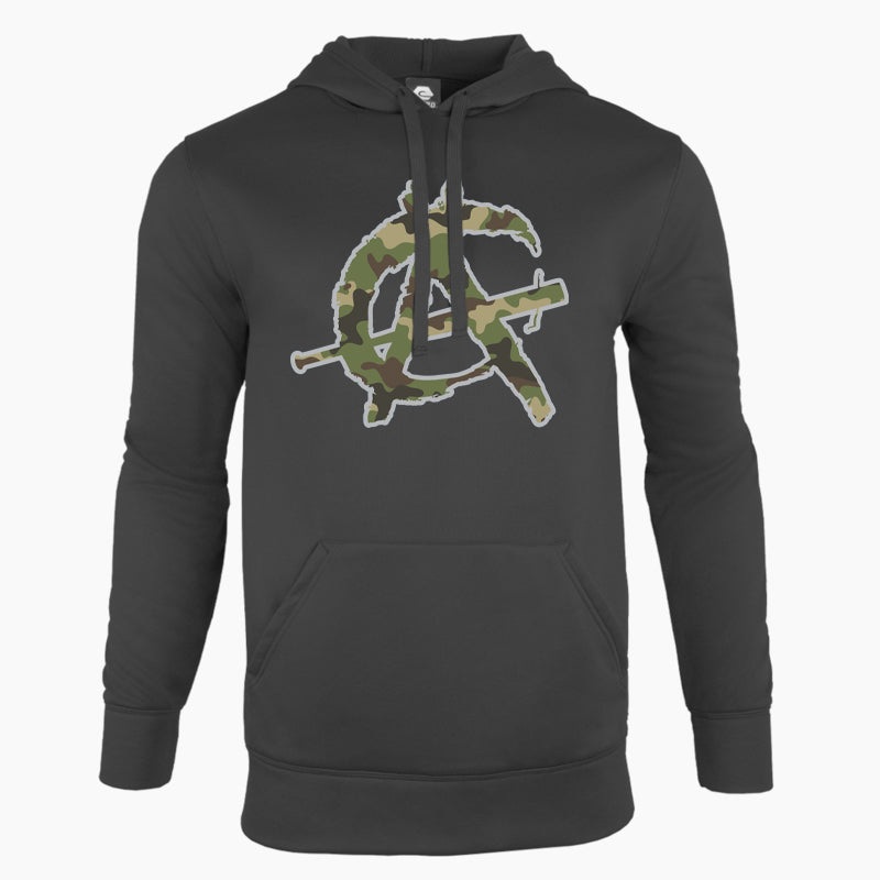 Anarchy Defender Fleece Hoodie – Black/Camo