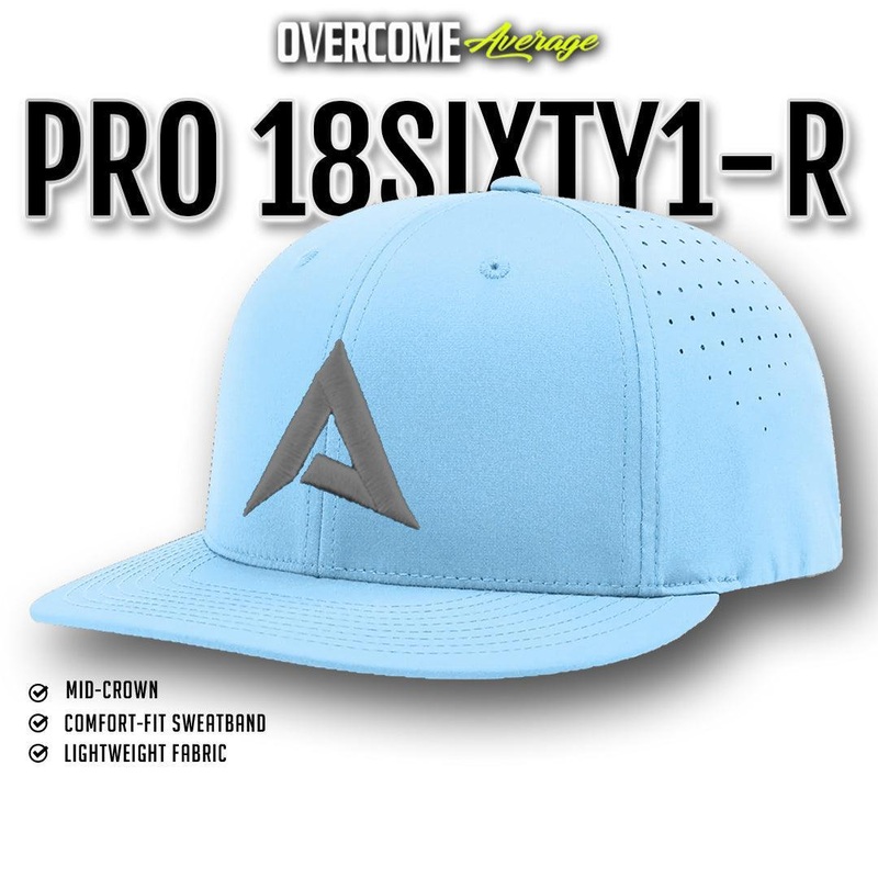 Anarchy – Pro 18SIXTY1-R Performance Hat – Carolina/Charcoal