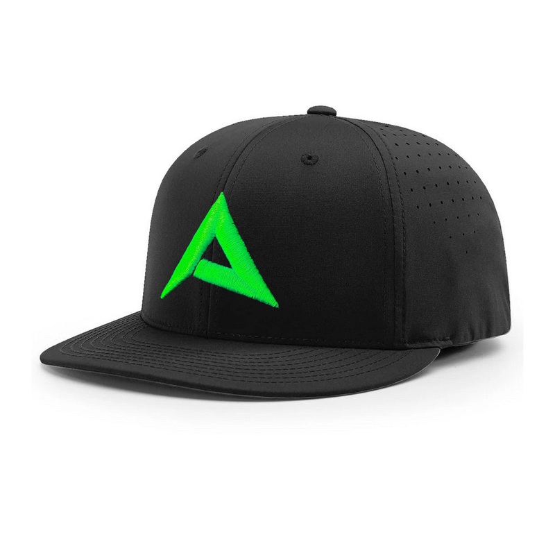 Anarchy PTS30 Performance Hat – New Logo – Black/Neon Green