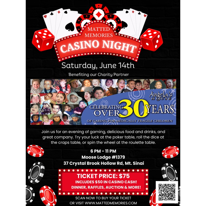 CHARITY CASINO EVENT TICKET