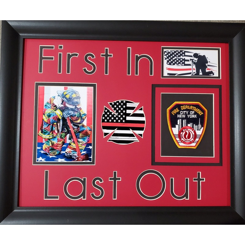 Fire Department Tribute Showcase with Patch