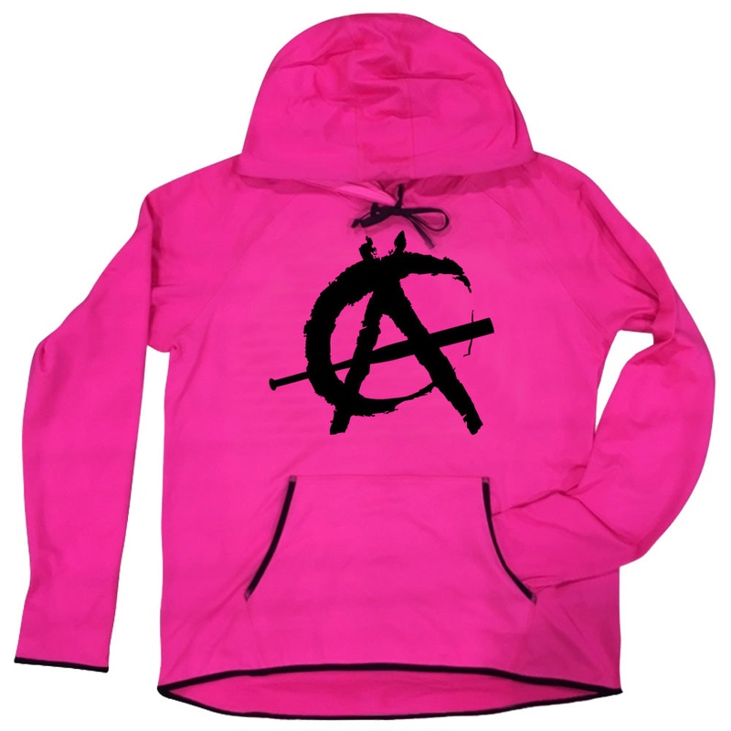 Ladies Lightweight Anarchy Hoodie – Pink