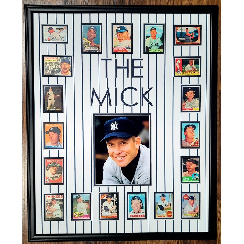 Mickey Mantle with Cards