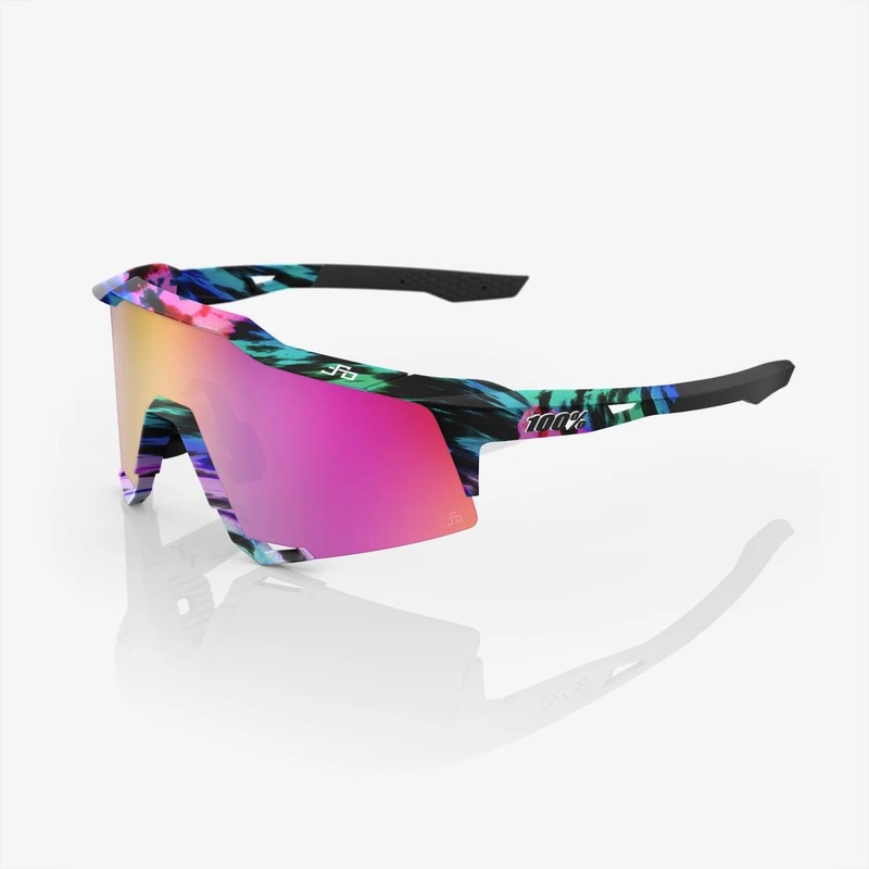 100 Percent Sunglasses – SPEEDCRAFT – Peter Sagan LE Soft Tact Tie Dye – Purple Multilayer Mirror Lens