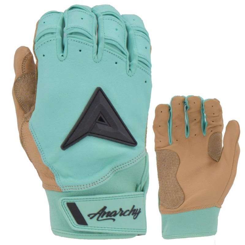 Anarchy Grindstone Short Cuff Batting Glove – Mint/Tan/Black