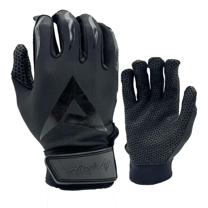 Anarchy Pro Grip Batting Gloves – Blackout
