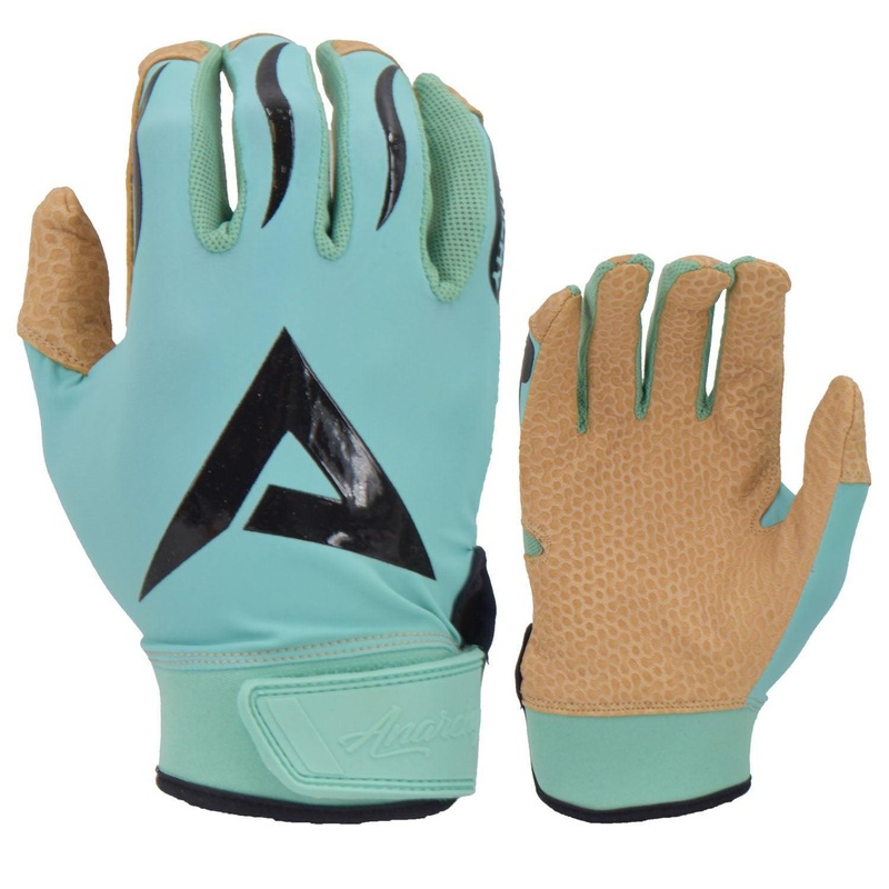 Anarchy Pro Grip Batting Gloves – Mint/Tan/Black