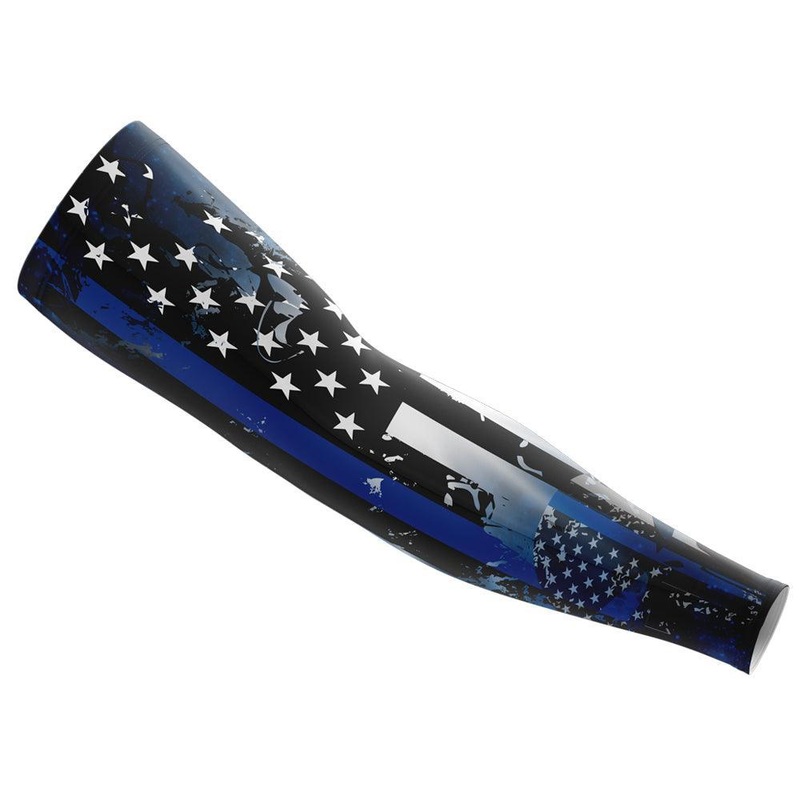 Blue Line Arm Sleeve|Adult|Youth|L|S