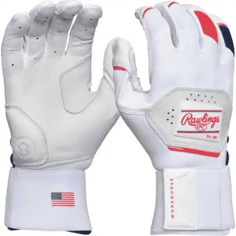 Rawlings Workhorse Adult Compression Strap Batting Gloves WH25CBG – USA