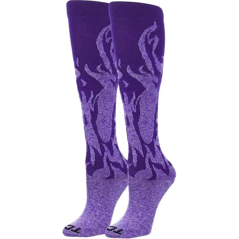 TCK Krazisox Flame Knee High Socks – Purple