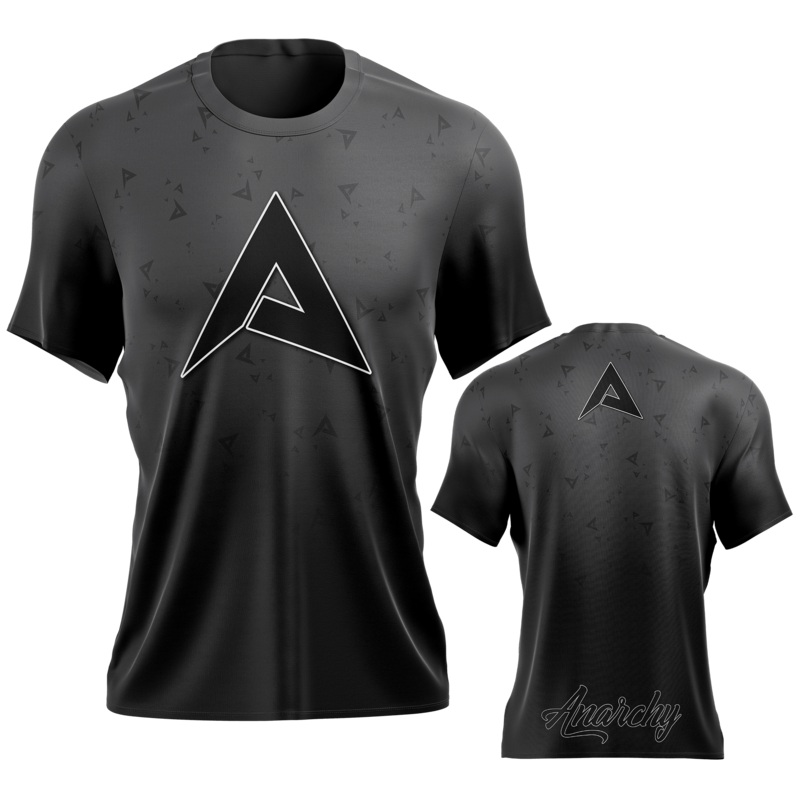 Anarchy Bat Company Short Sleeve Shirt – Charcoal/Black Fade