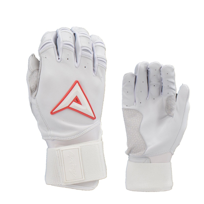 Anarchy Grindstone Long Cuff Batting Glove – Whiteout – Red