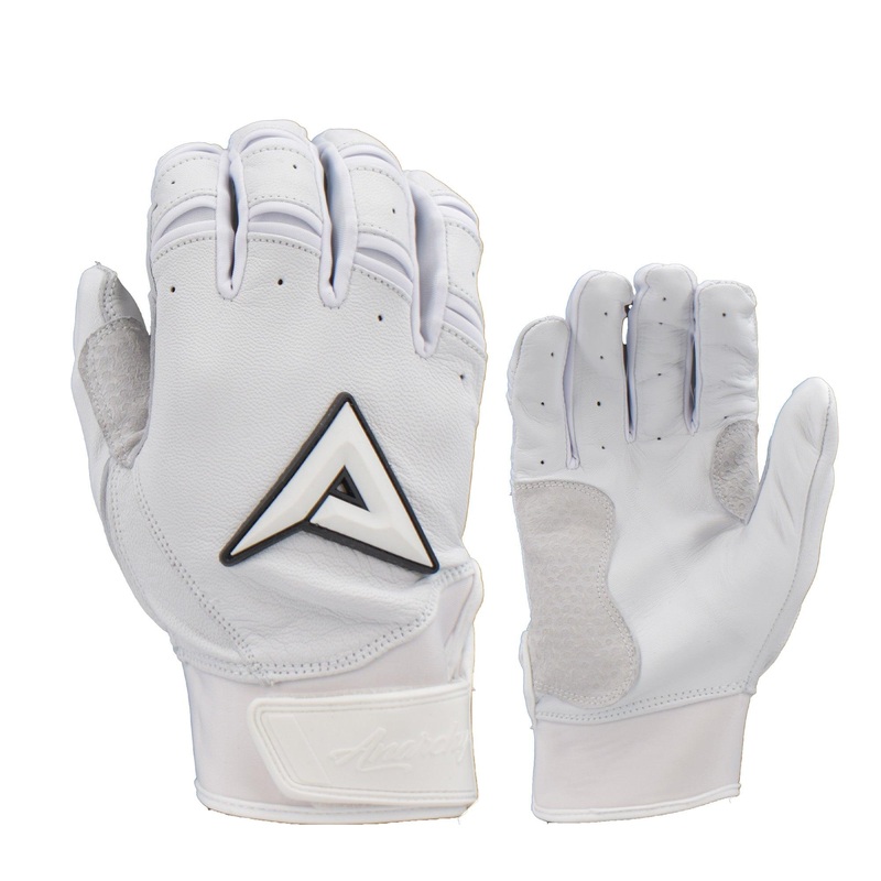 Anarchy Grindstone Short Cuff Batting Glove – Whiteout – Black