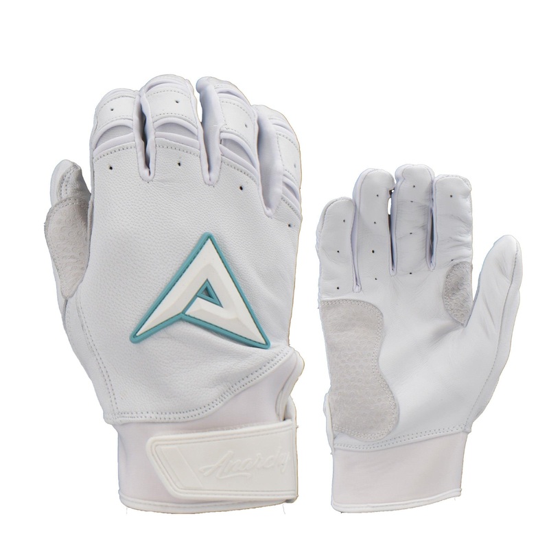 Anarchy Grindstone Short Cuff Batting Glove – Whiteout – Mint