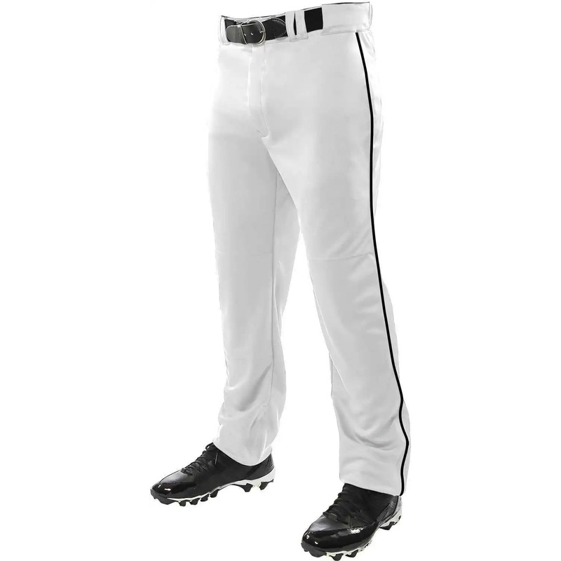 Champro BP41U MVP Open Bottom Pant with Piping – White Black