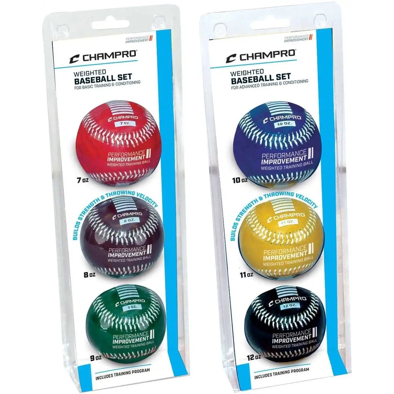 Champro CBB7BS Weighted Training Baseballs Basic (7, 8, 9 oz)