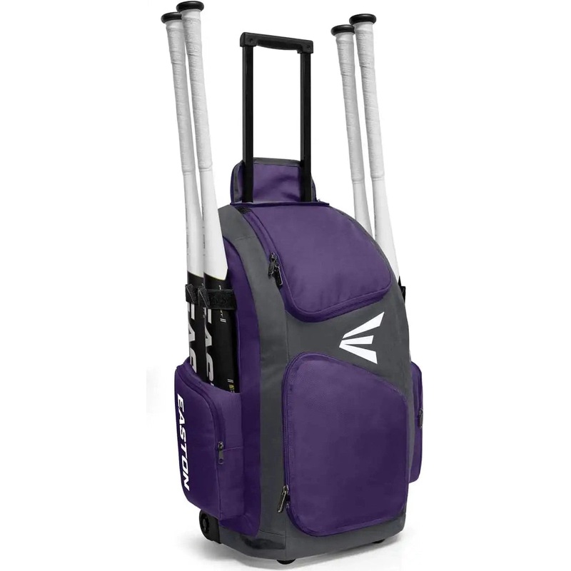 Easton Traveler Stand-Up Wheeled Bag – Purple