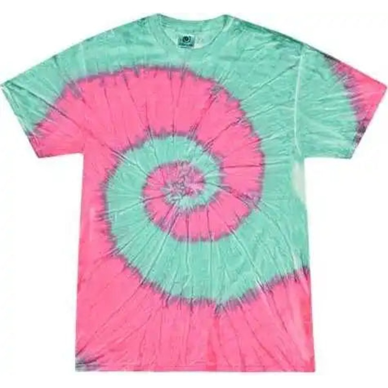 Colortone 1000Y Youth Multi-Color Tie-Dyed T-Shirt – Mint Fusion