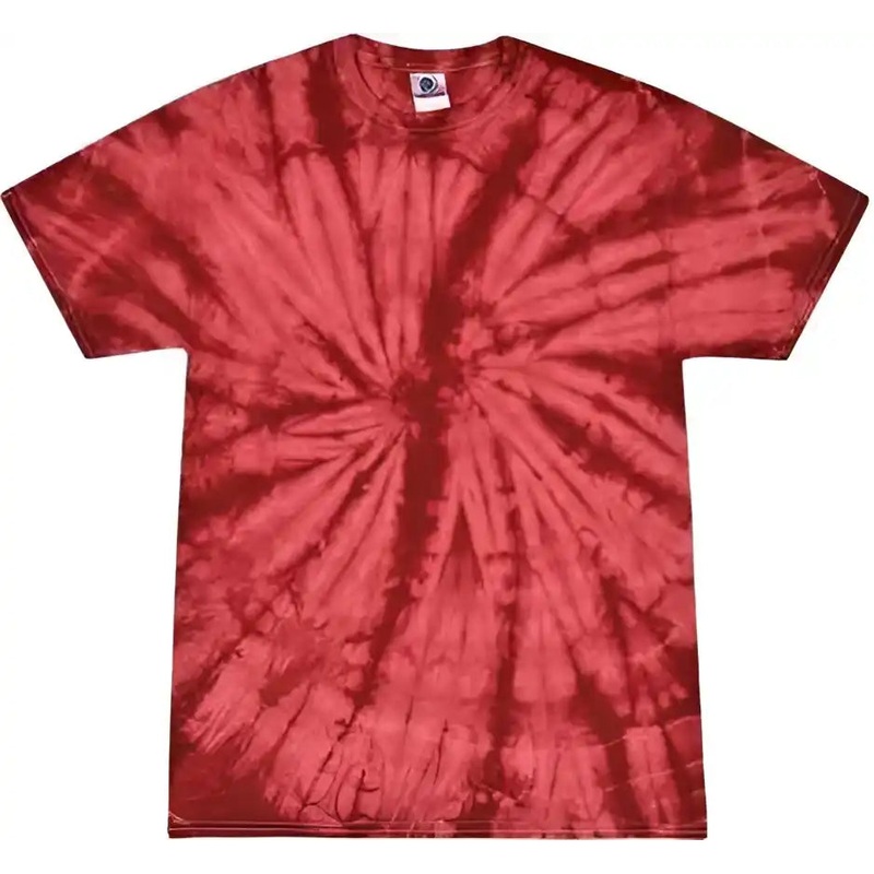 Colortone 1000Y Youth Multi-Color Tie-Dyed T-Shirt – Spider Crimson