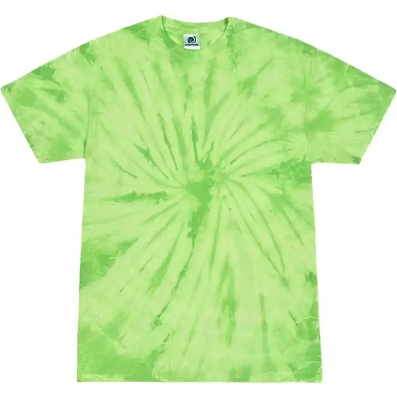 Colortone 1000Y Youth Multi-Color Tie-Dyed T-Shirt – Spider Lime
