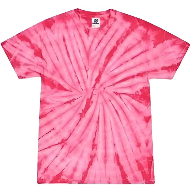 Colortone 1000Y Youth Multi-Color Tie-Dyed T-Shirt – Spider Pink