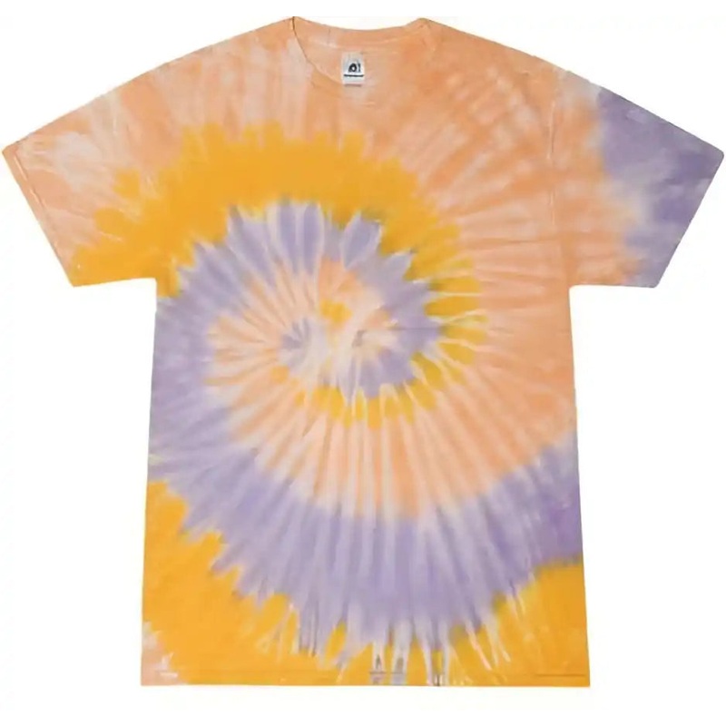 Colortone 1000Y Youth Multi-Color Tie-Dyed T-Shirt – Sunflower