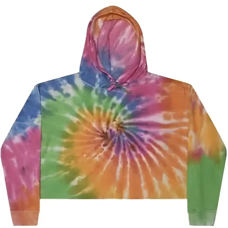 Colortone 8333 Tie-Dyed Crop Hooded Sweatshirt – Eternity